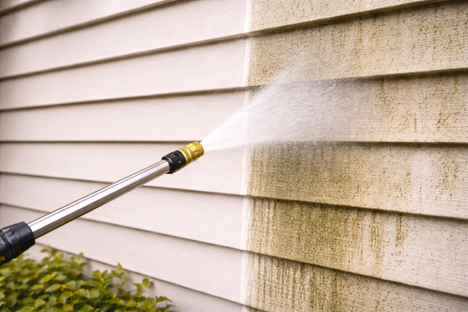 Clean house exterior